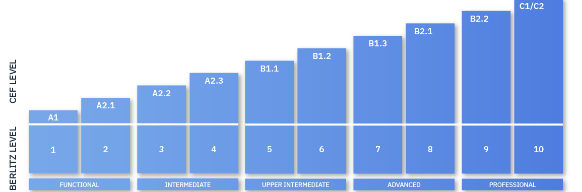 Berlitz Levels Graph